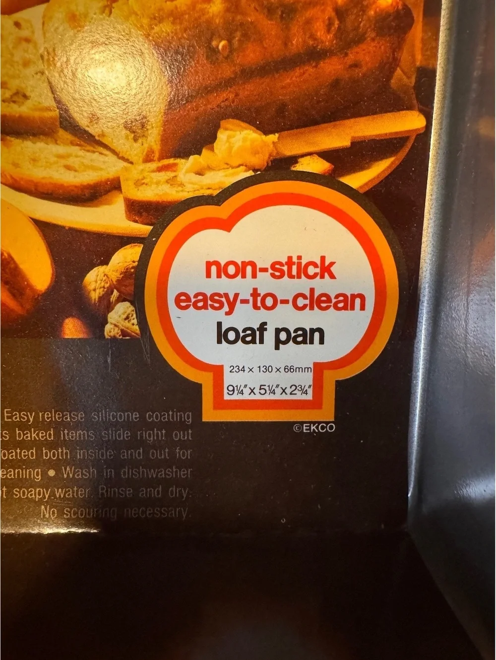 Vintage EKCO Bakers Secret Non-Stick Easy-to-Clean Loaf Pan